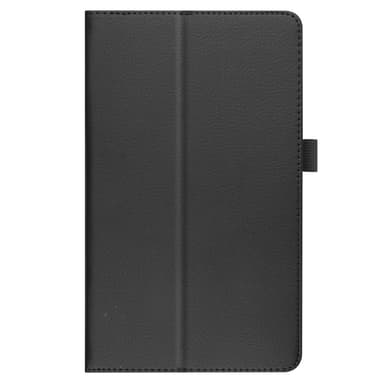 SKALO Samsung Tab A7 Lite Duofold Litchi Suojakotelo - Musta