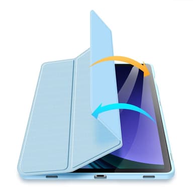 DUX DUCIS Samsung Tab S9/S9 FE TOBY Series Trifold Suojakotelo - Turkoosi