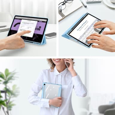 DUX DUCIS Samsung Tab S9/S9 FE TOBY Series Trifold Suojakotelo - Turkoosi