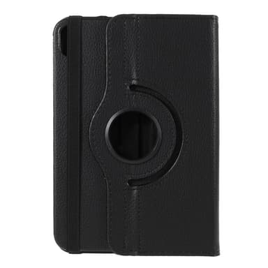 SKALO iPad Mini (2021) 360 Litchi Suojakotelo - Musta