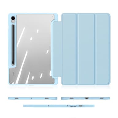 DUX DUCIS Samsung Tab S9/S9 FE TOBY Series Trifold Suojakotelo - Turkoosi