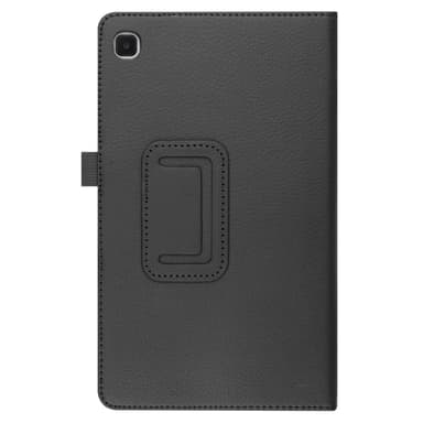 SKALO Samsung Tab A7 Lite Duofold Litchi Suojakotelo - Musta