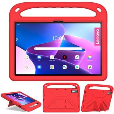 SKALO Lenovo Tab P11 Gen 2 Lapsikuori kahvalla ja jalustalla - Punainen