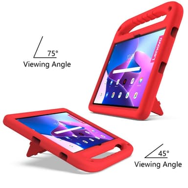 SKALO Lenovo Tab P11 Gen 2 Lapsikuori kahvalla ja jalustalla - Punainen