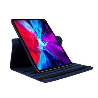 SKALO iPad Pro 12.9 (Gen 4/5/6) 360 Litchi Suojakotelo - Tummansininen