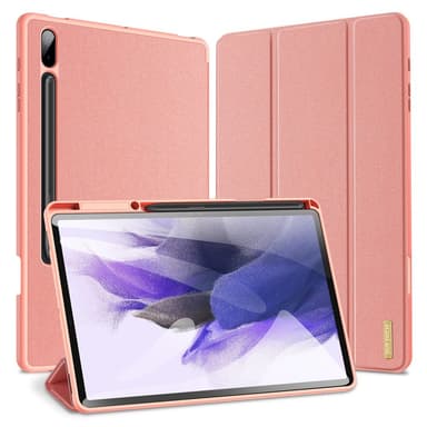 DUX DUCIS Samsung Tab S7+/S7 FE/S8+ DOMO Series Trifold Suojakotelo - Pinkki