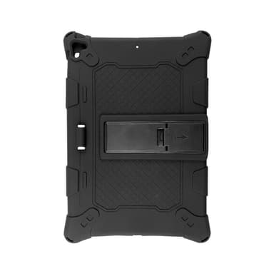 SKALO iPad 10.2 Shock Resistant Armor Silicone Kuori  - Musta