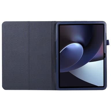 SKALO OnePlus Pad Duofold Litchi Suojakotelo - Tummansininen