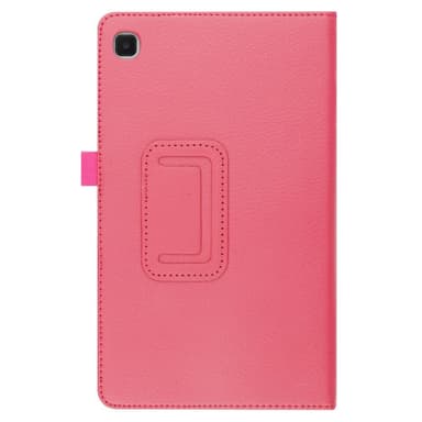 SKALO Samsung Tab A7 Lite Duofold Litchi Suojakotelo - Cerise
