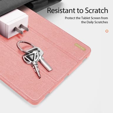 DUX DUCIS Samsung Tab S7+/S7 FE/S8+ DOMO Series Trifold Suojakotelo - Pinkki