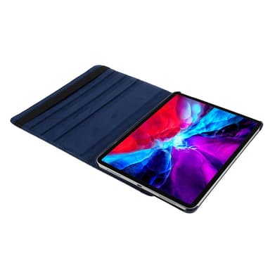 SKALO iPad Pro 12.9 (Gen 4/5/6) 360 Litchi Suojakotelo - Tummansininen