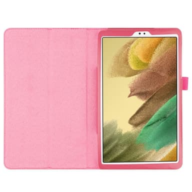 SKALO Samsung Tab A7 Lite Duofold Litchi Suojakotelo - Cerise