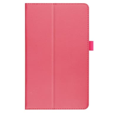 SKALO Samsung Tab A7 Lite Duofold Litchi Suojakotelo - Cerise
