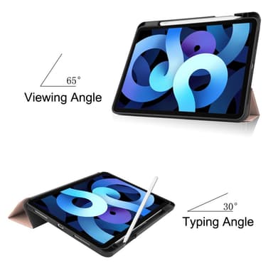 SKALO iPad Air (2020/2022) Trifold Suojakotelo - Ruusukulta