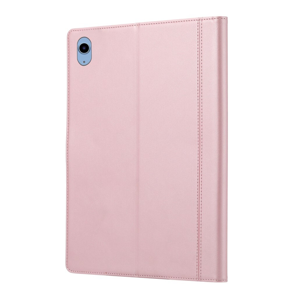 SKALO iPad 10.9 (2022) PU-nahkainen lompakkokotelo, jossa on kynäosasto - Pinkki