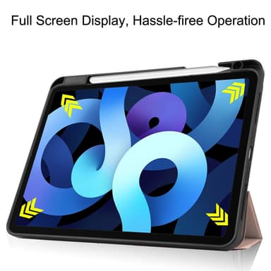 SKALO iPad Air (2020/2022) Trifold Suojakotelo - Ruusukulta