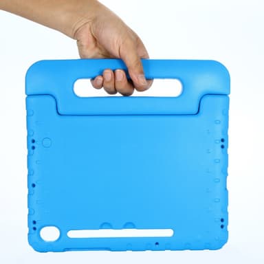 SKALO Samsung Tab S9/S9 FE Kuori kahvalla/telineellä - Sininen