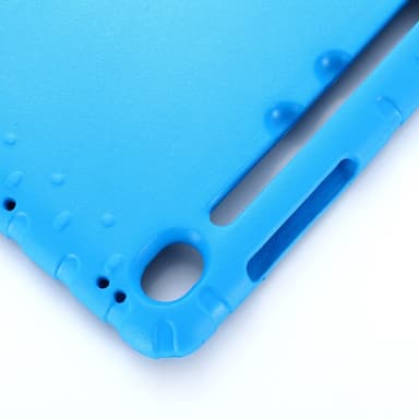 SKALO Samsung Tab S9/S9 FE Kuori kahvalla/telineellä - Sininen