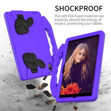SKALO Samsung Tab A8 10.5 (2021/2022) Thumb Up Lasten Suojakotelo- Violetti