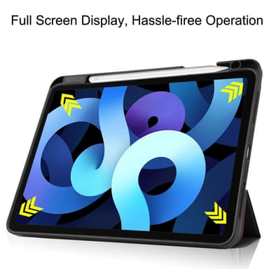 SKALO iPad Air (2020/2022) Trifold Suojakotelo - Musta