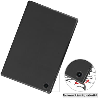 SKALO Samsung Tab A8 10.5 (2021/2022) Trifold Suojakotelo - Musta
