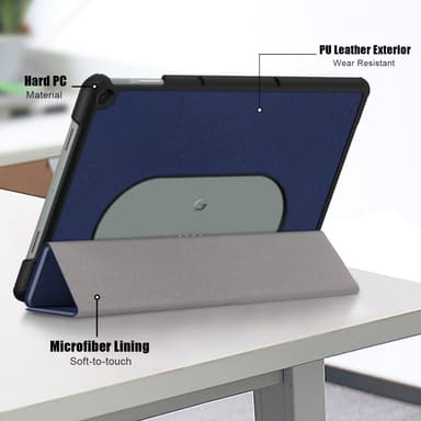 SKALO Google Pixel Tablet Trifold Suojakotelo - Tummansininen