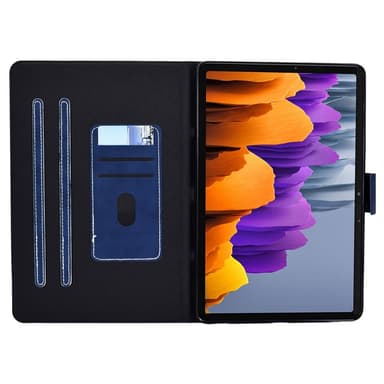 SKALO Samsung Tab S7/S8 PU-nahkainen Lompakkokotelo - Sininen
