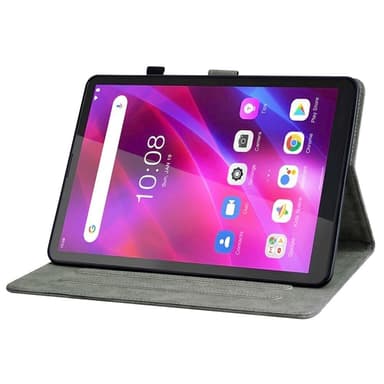SKALO Lenovo Tab M7 (Gen 3) Cute Tiger PU-nahkainen Lompakkokotelo - Musta