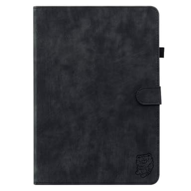 SKALO Lenovo Tab M7 (Gen 3) Cute Tiger PU-nahkainen Lompakkokotelo - Musta