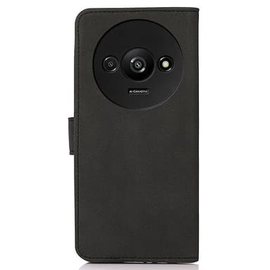 SKALO Xiaomi Redmi A3 KHAZNEH Lompakkokotelo PU-nahasta - Musta