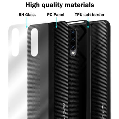 Huawei P30 Suojakuori Kotelo (Musta)