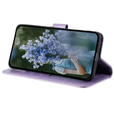 SKALO Motorola Edge 50 Fusion Mandala lompakkokotelo - Violetti