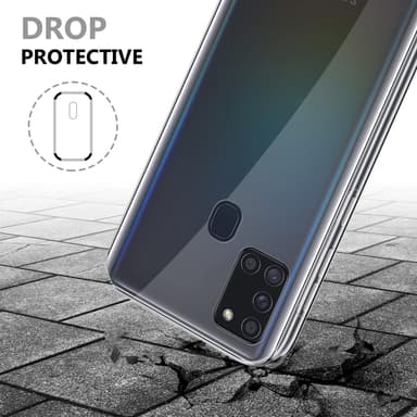 Samsung Galaxy A21s Suojakuori Cover (Läpinäkyvä)