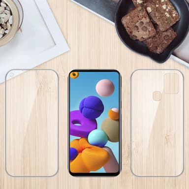 Samsung Galaxy A21s Suojakuori Cover (Läpinäkyvä)