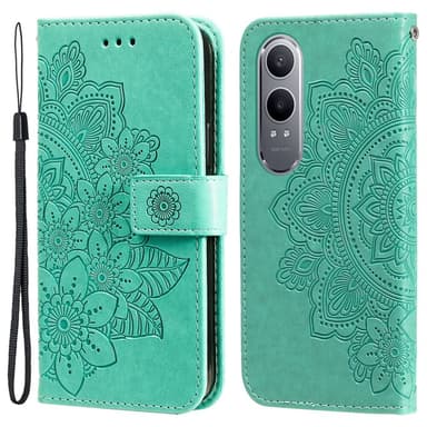 SKALO OnePlus Nord CE4 Lite 5G Mandala lompakkokotelo - Turkoosi