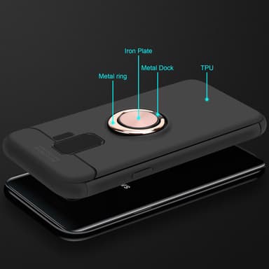 Samsung Galaxy S9 Suojakuori Kotelo (Musta)
