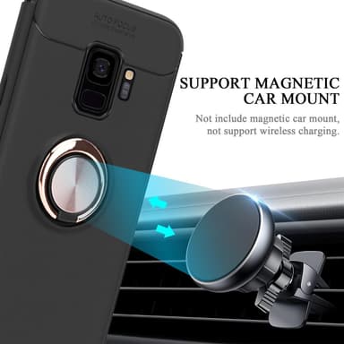 Samsung Galaxy S9 Suojakuori Kotelo (Musta)