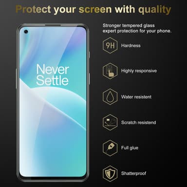 OnePlus Nord 2T 3x Suojakalvo Karkaistu lasi