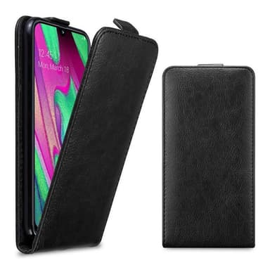 Samsung Galaxy A40 Suojakuori Lompakkokotelo (Musta)