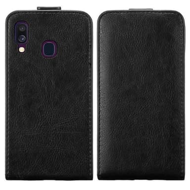 Samsung Galaxy A40 Suojakuori Lompakkokotelo (Musta)