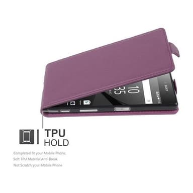 Sony Xperia Z5 Suojakuori Lompakkokotelo (Violetti)