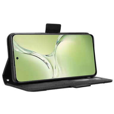 SKALO OnePlus Nord CE4 Lite 5G 6-lokeroa Lompakkokotelo - Musta