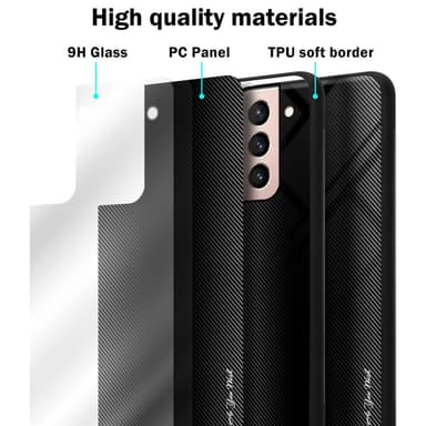 Samsung Galaxy S21 5G Suojakuori Kotelo (Musta)