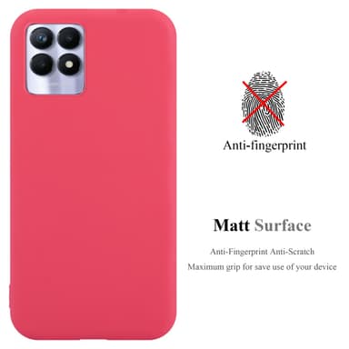 Suojakuori Realme 8i / Narzo 50 4G Kotelo (Punainen)
