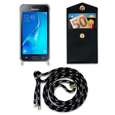 Samsung Galaxy J1 2016 Suojakuori Kotelo (Musta)