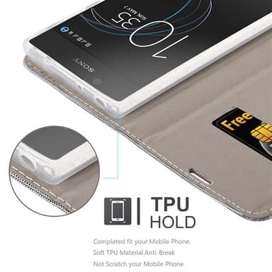 Sony Xperia L1 Suojakuori Lompakkokotelo (harmaa)
