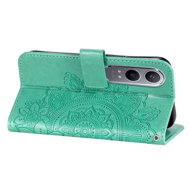SKALO OnePlus Nord CE4 Lite 5G Mandala lompakkokotelo - Turkoosi