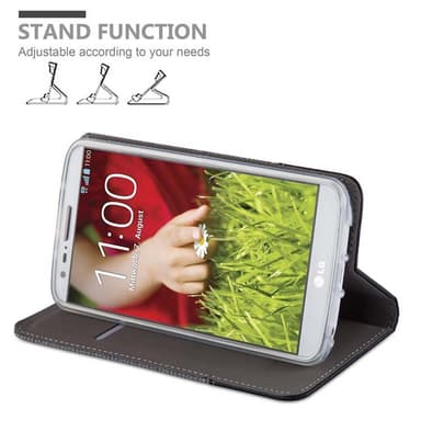 LG G2 MINI Suojakuori Lompakkokotelo (harmaa)