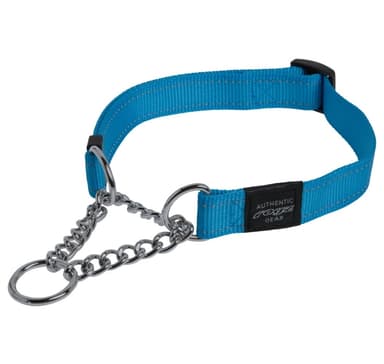 Half-poof kaulus Rogz Utility M 16mm Snake Obedience, turkoosi heijastin