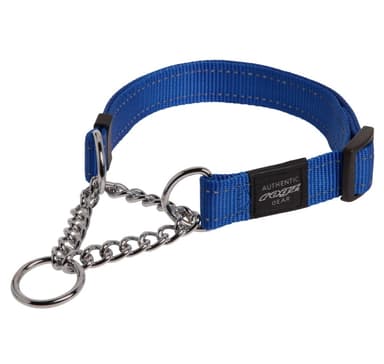 Half-poof kaulus Rogz Utility M 16mm Snake Obedience, sininen heijastimella